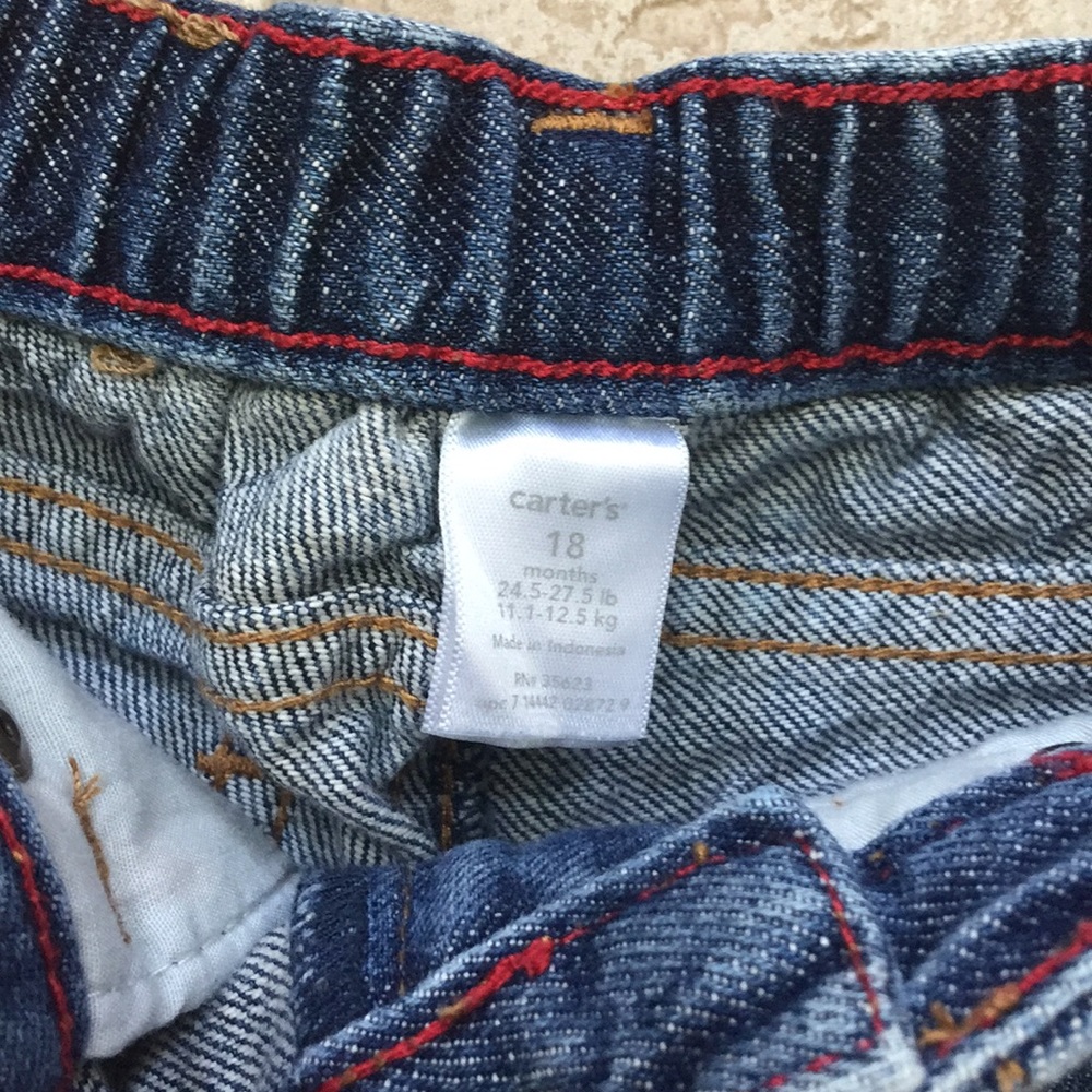 Carter's Boys Flannel Button Down Shirt & Jeans - Picture 7 of 8